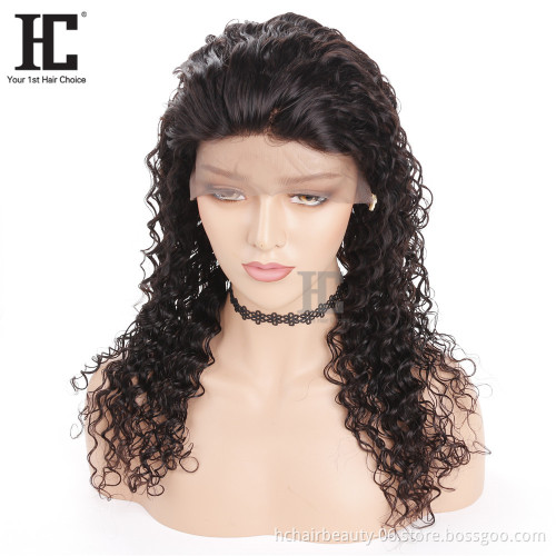 Wholesale Virgin Hair Vendors Brazilian Cuticle Aligned Raw Virgin Human Hair Full Lace Wig Deep Human Lace Wig For Black Women